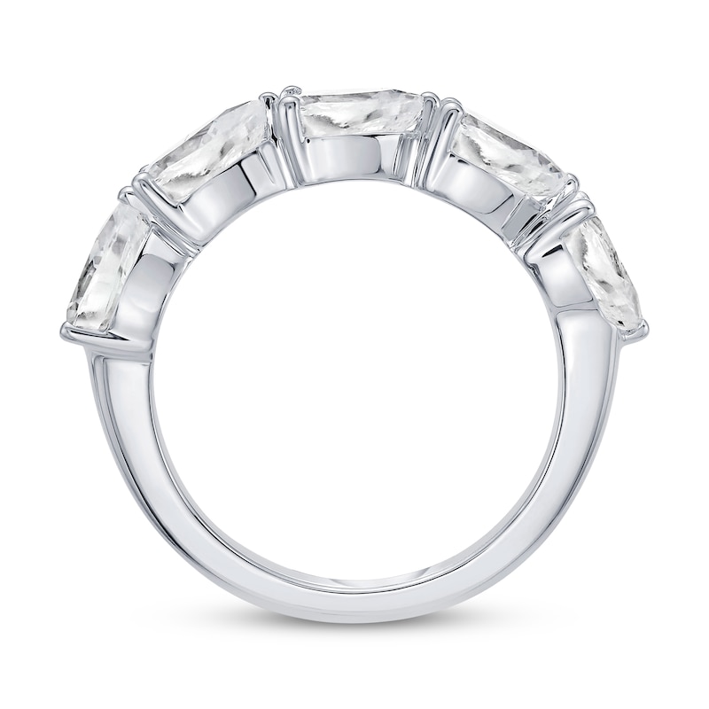 Main Image 3 of Lab-Grown Diamonds Pear-Shaped Anniversary Ring 2 ct tw 10K White Gold