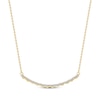 Thumbnail Image 1 of Diamond Smile Necklace 1/6 ct tw 10K Yellow Gold 18"