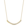 Thumbnail Image 2 of Diamond Smile Necklace 1/6 ct tw 10K Yellow Gold 18"