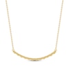 Thumbnail Image 3 of Diamond Smile Necklace 1/6 ct tw 10K Yellow Gold 18"