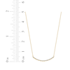 Thumbnail Image 7 of Diamond Smile Necklace 1/6 ct tw 10K Yellow Gold 18"