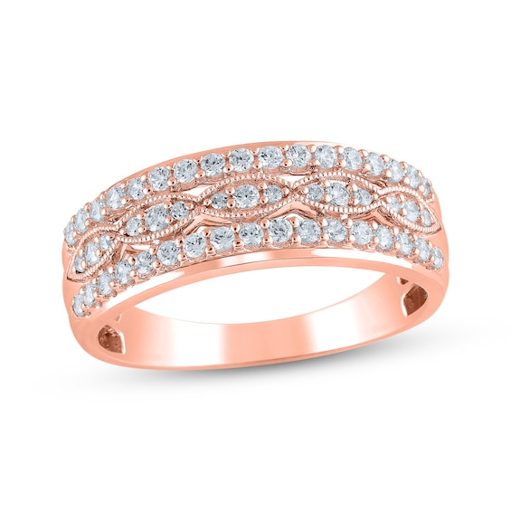 Now + Forever Diamond Anniversary Ring 1/2 ct tw 14K Rose Gold