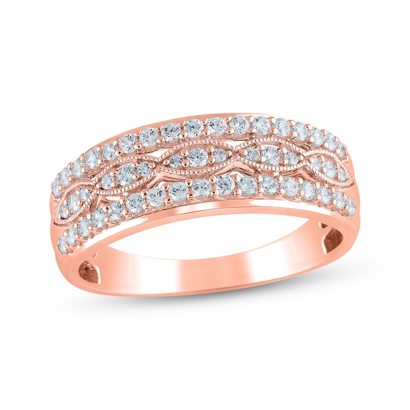 Main Image 1 of Now + Forever Diamond Anniversary Ring 1/2 ct tw 14K Rose Gold