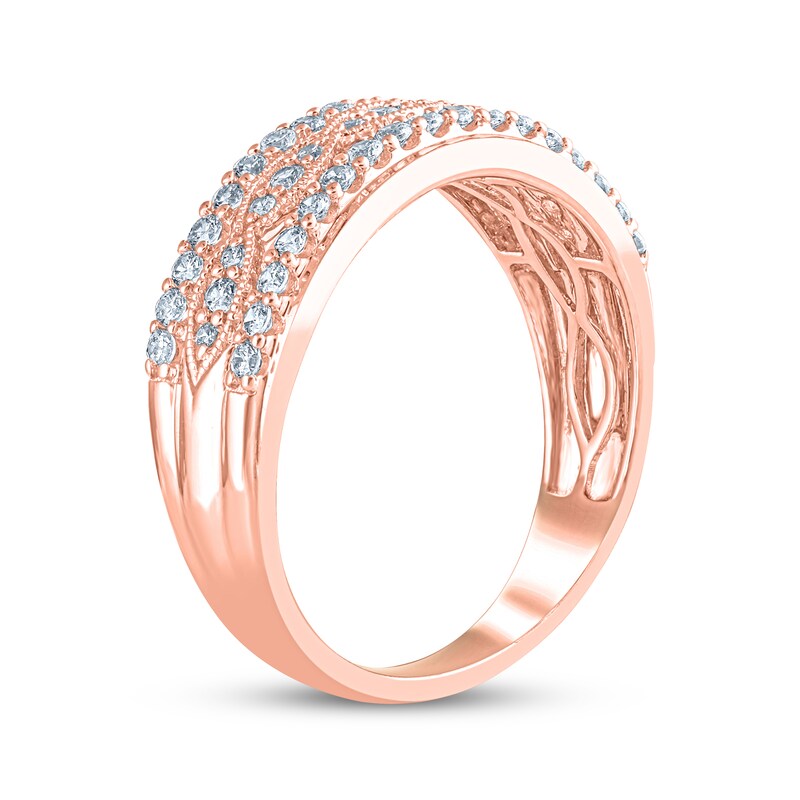 Main Image 2 of Now + Forever Diamond Anniversary Ring 1/2 ct tw 14K Rose Gold