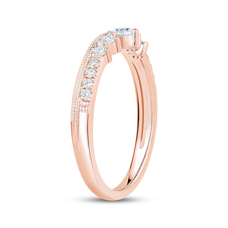 Main Image 2 of Now + Forever Diamond Anniversary Ring 1/3 ct tw 10K Rose Gold
