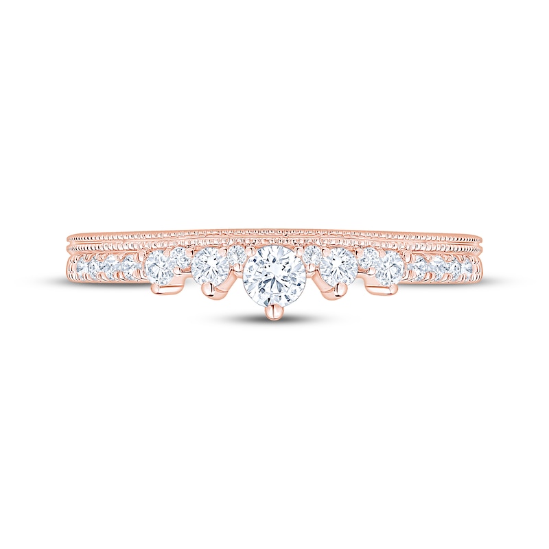 Main Image 3 of Now + Forever Diamond Anniversary Ring 1/3 ct tw 10K Rose Gold