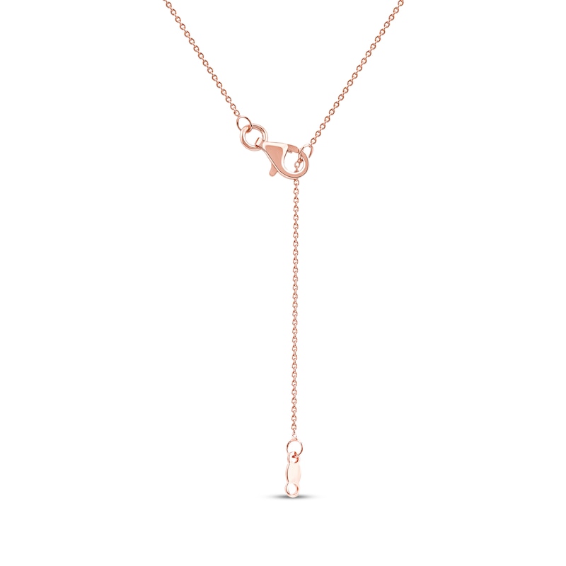 Main Image 4 of Diamond Butterfly Necklace 1/6 ct tw 10K Rose Gold 18&quot;