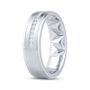 Thumbnail Image 2 of Now + Forever Men's Diamond Brushed Finish Wedding Band 1/3 ct tw 10K White Gold