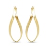 Thumbnail Image 2 of Twist Hoop Earrings 10K Yellow Gold