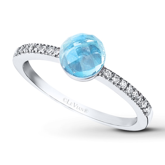 Le Vian Topaz Ring 1/10 ct tw Diamonds 14K Vanilla Gold