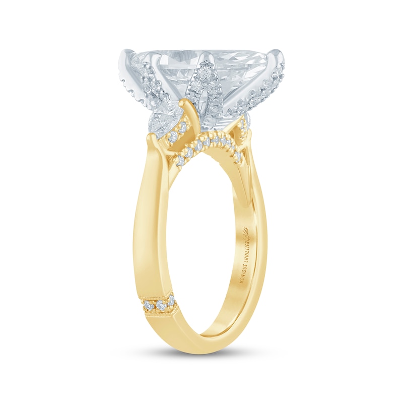 Main Image 2 of Monique Lhuillier Bliss Marquise-Cut Lab-Grown Diamond Engagement Ring 3-7/8 ct tw 18K Two-Tone Gold