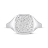 Thumbnail Image 4 of STUDIO BY KAY White Lab-Created Sapphire Cushion-Shaped Multi-Stone Ring Sterling Silver