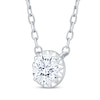 Thumbnail Image 2 of Round-Cut Diamond Solitaire Necklace 1/3 ct tw 10K White Gold 18" (I/I2)