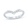 Thumbnail Image 1 of Now + Forever Diamond Chevron Rope-Twist Anniversary Ring 1/6 ct tw 10K White Gold