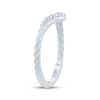 Thumbnail Image 2 of Now + Forever Diamond Chevron Rope-Twist Anniversary Ring 1/6 ct tw 10K White Gold