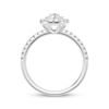 Thumbnail Image 2 of Now + Forever Multi-Diamond Oval Halo Engagement Ring 5/8 ct tw 14K White Gold