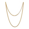 Thumbnail Image 2 of STUDIO BY KAY 3.5mm Diamond-Cut Cuban Curb Chain Necklace 24K Yellow Gold Vermeil Sterling Silver 22"