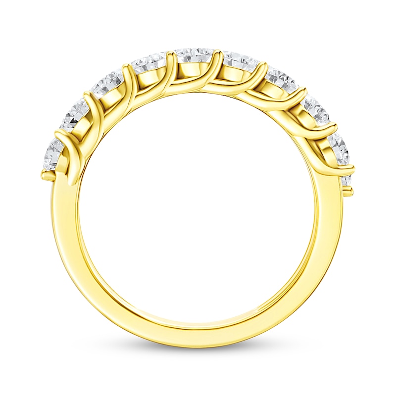 Main Image 3 of Now + Forever Lab-Grown Diamonds Two-Row Anniversary Ring 2 ct tw 14K Yellow Gold
