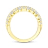 Thumbnail Image 3 of Now + Forever Lab-Grown Diamonds Round & Baguette-Cut Anniversary Ring 2 ct tw 14K Yellow Gold