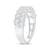 Thumbnail Image 2 of Now + Forever Lab-Grown Diamonds Two-Row Anniversary Ring 2 ct tw 14K White Gold