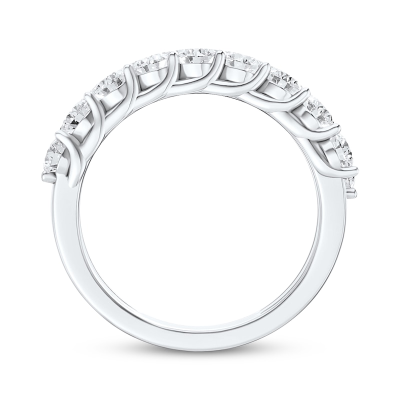 Main Image 3 of Now + Forever Lab-Grown Diamonds Two-Row Anniversary Ring 2 ct tw 14K White Gold