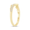 Thumbnail Image 2 of Now + Forever Diamond Scalloped Chevron Anniversary Ring 1/8 ct tw 14K Yellow Gold