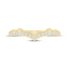 Thumbnail Image 3 of Now + Forever Diamond Scalloped Chevron Anniversary Ring 1/8 ct tw 14K Yellow Gold