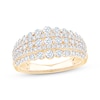Thumbnail Image 1 of Now + Forever Diamond Multi-Row Anniversary Ring 1 ct tw 14K Yellow Gold