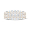 Thumbnail Image 4 of Now + Forever Diamond Multi-Row Anniversary Ring 1 ct tw 14K Yellow Gold