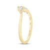 Thumbnail Image 2 of Now + Forever Lab-Grown Diamonds Round & Baguette-Cut Chevron Anniversary Ring 1/5 ct tw 14K Yellow Gold