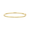 Thumbnail Image 1 of Italian Brilliance Diamond-Cut Bangle Bracelet 14K Yellow Gold 7"
