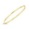Thumbnail Image 2 of Italian Brilliance Diamond-Cut Bangle Bracelet 14K Yellow Gold 7"