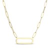 Thumbnail Image 3 of STUDIO BY KAY Capsule-Shaped Amethyst Necklace 24K Yellow Gold Vermeil Sterling Silver 18"