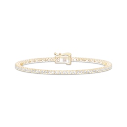 KAY Lab-Grown Diamonds Tennis Bracelet 2-1/2 ct tw 10K Yellow Gold 7.25"