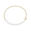 Thumbnail Image 2 of STUDIO BY KAY Cultured Pearl Toggle Necklace 24K Yellow Gold Vermeil Sterling Silver 18"