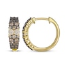 Thumbnail Image 3 of Le Vian Desert Diamonds Chocolate Ombré Hoop Earrings 1-1/4 ct tw 14K Honey Gold