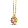 Thumbnail Image 2 of Desert Diamonds Solitaire Necklace 1 ct tw 10K Yellow Gold 18"