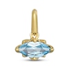 Thumbnail Image 1 of STUDIO BY KAY Marquise-Cut Swiss Blue Topaz East-West Charm 24K Yellow Gold Vermeil Sterling Silver