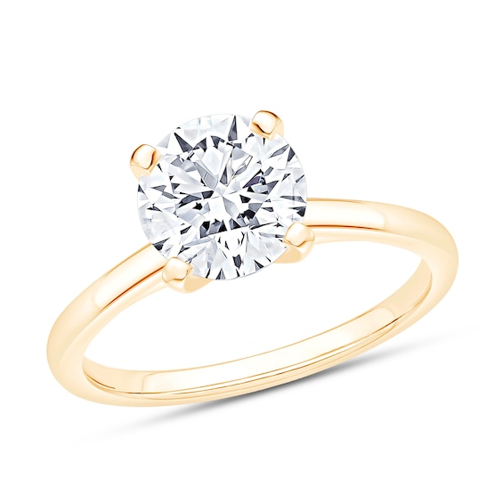 Now + Forever Solitaire Engagement Ring Setting 14K Yellow Gold
