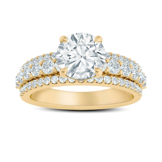 Now + Forever Lab-Grown Diamond Engagement Ring Setting 1 ct tw 18K Yellow Gold