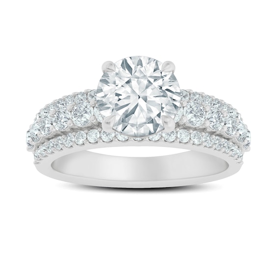 Now + Forever Lab-Grown Diamond Engagement Ring Setting 1 ct tw 14K White Gold