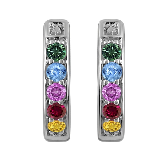 Birthstone Family & Mother's Earrings (1-5 Stones)