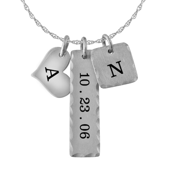 Engravable Sentiments Necklace (3 Lines)