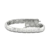 Thumbnail Image 1 of Men's KAY Lab-Grown Diamonds Square Link Bracelet 3 ct tw 14K White Gold 8.5&quot;