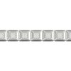 Men's Lab-Created Diamonds by KAY Square Link Bracelet 3 ct tw 14K White Gold 8.5"