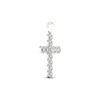 Thumbnail Image 2 of Men's KAY Lab-Grown Diamonds Cross Charm 2 ct tw 14K White Gold