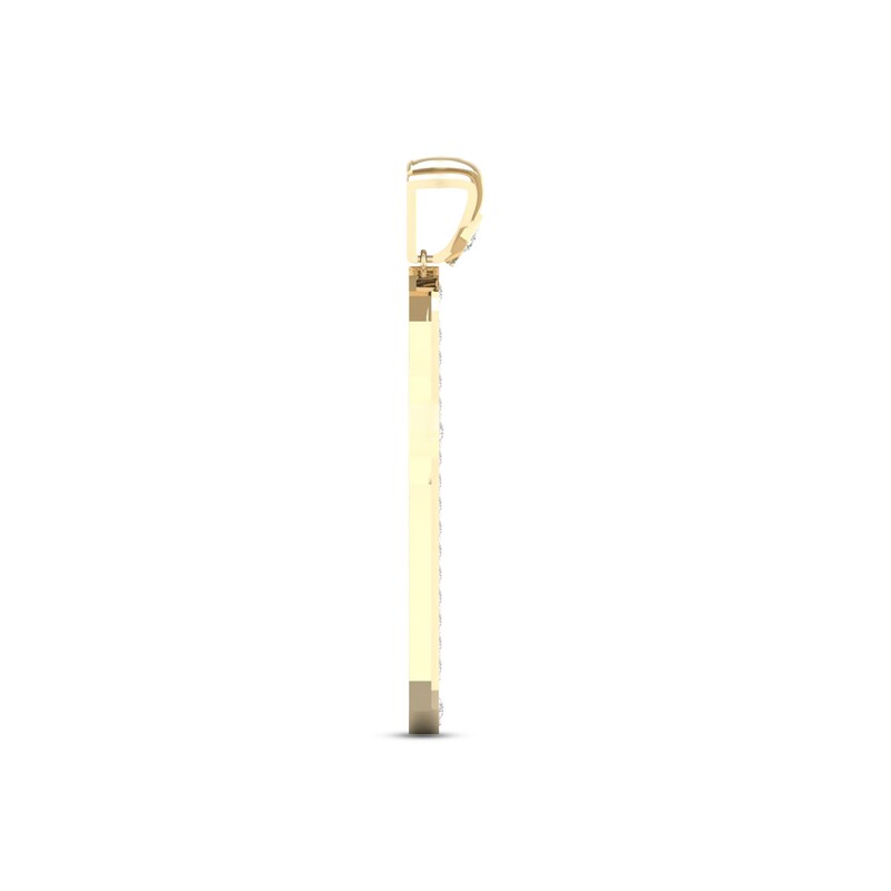 Men's Lab-Created Diamonds by KAY Cross Charm 2 ct tw 14K Yellow Gold