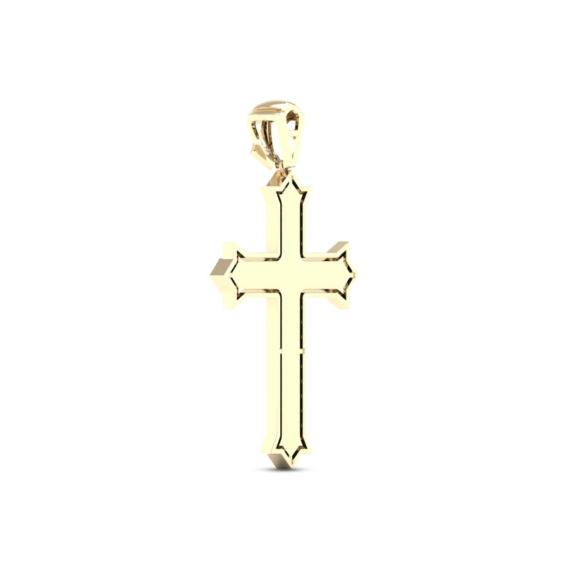 Men's Lab-Created Diamonds by KAY Cross Charm 2 ct tw 14K Yellow Gold