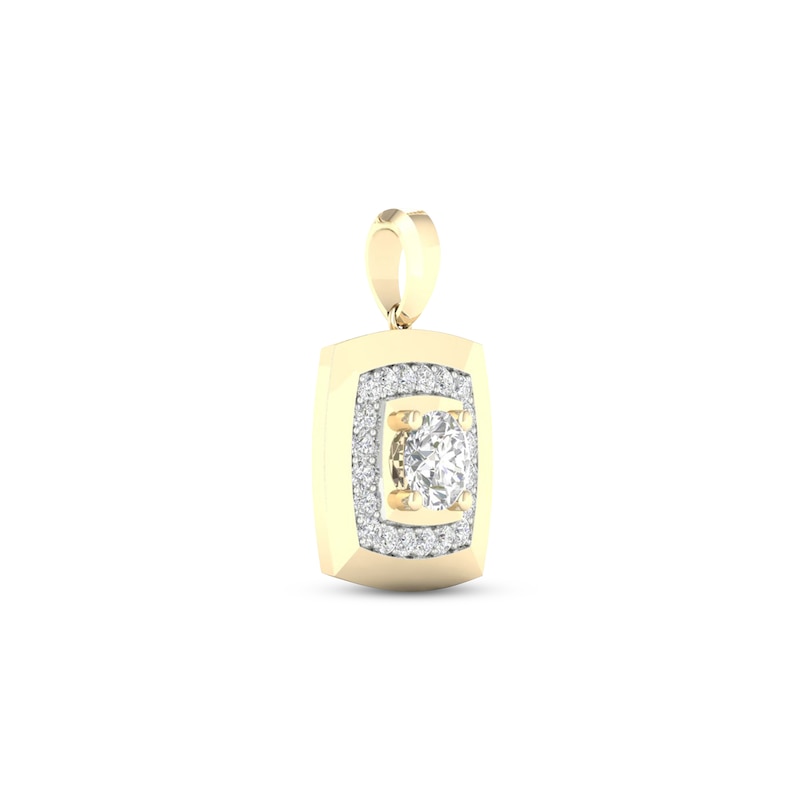 Main Image 2 of Men's KAY Lab-Grown Diamonds Charm 2 ct tw 14K Yellow Gold