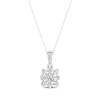 Thumbnail Image 1 of KAY Lab-Grown Diamonds Princess-Cut Necklace 1/2 ct tw 14K White Gold 18&quot;